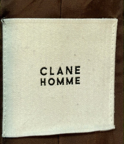 CLANE チェスターコート スナップボタン チェック柄 スタンドフォールカラービッグシルエットコート 27101-0051 メンズ SIZE 2 (M) クラネ