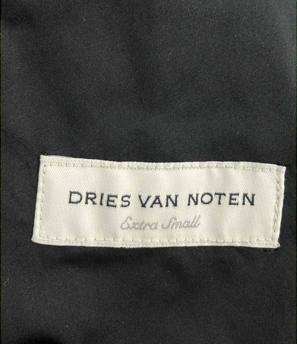 美品 DRIES VAN NOTEN ノーカラーリボンバルーンジャケット 01-158-05-017541 レディース ドリスヴァンノッテン