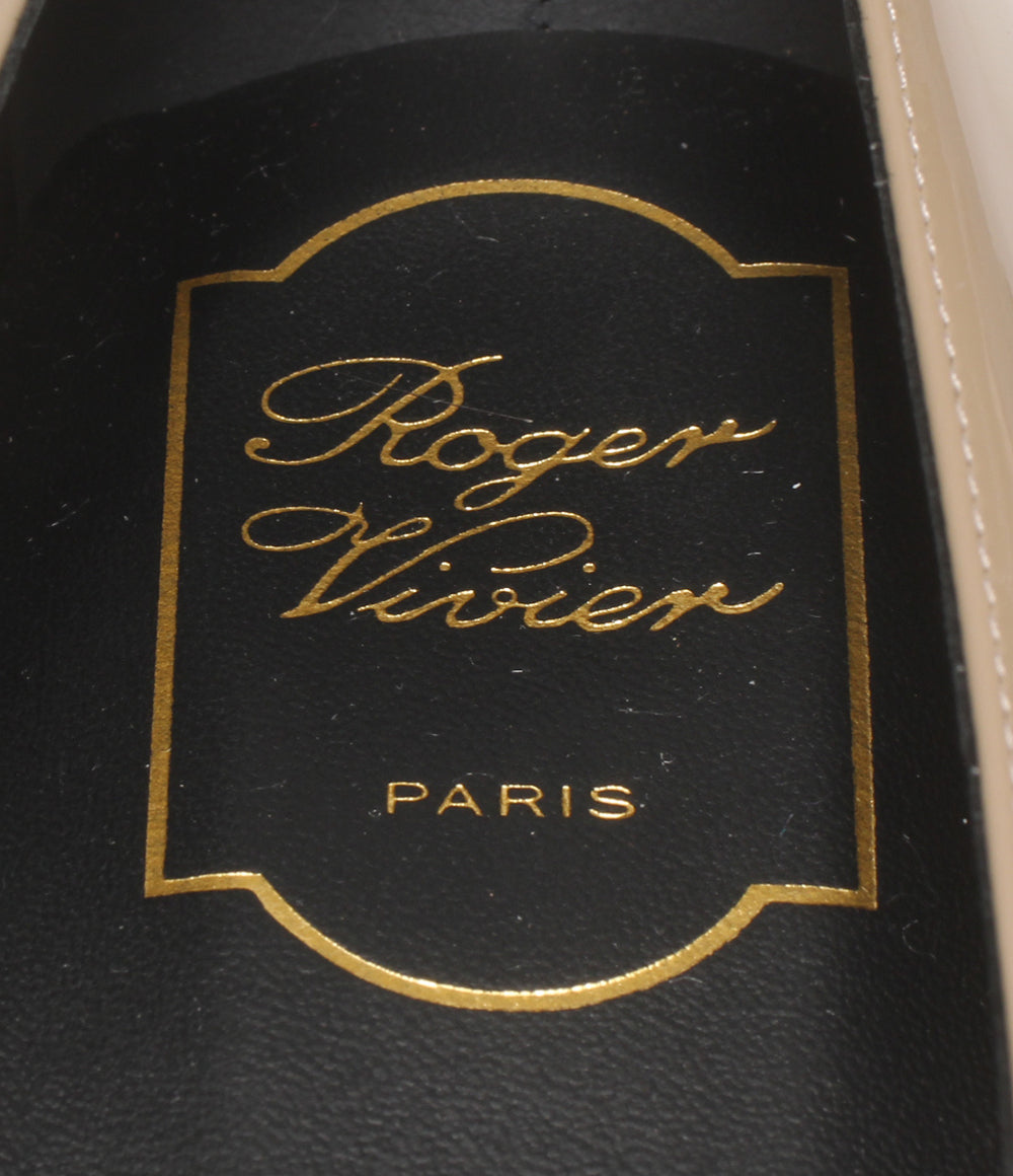 美品 Roger Vivier パンプス トランペット パテントレザー レディース SIZE 38 1/2 ロジェヴィヴィエ
