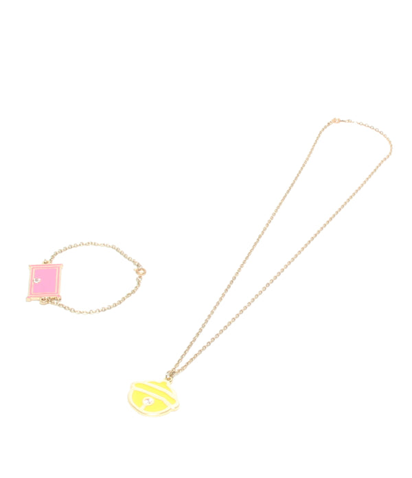 美品 ネックレス 鈴モチーフ ブレスレット どこでもドアモチーフ