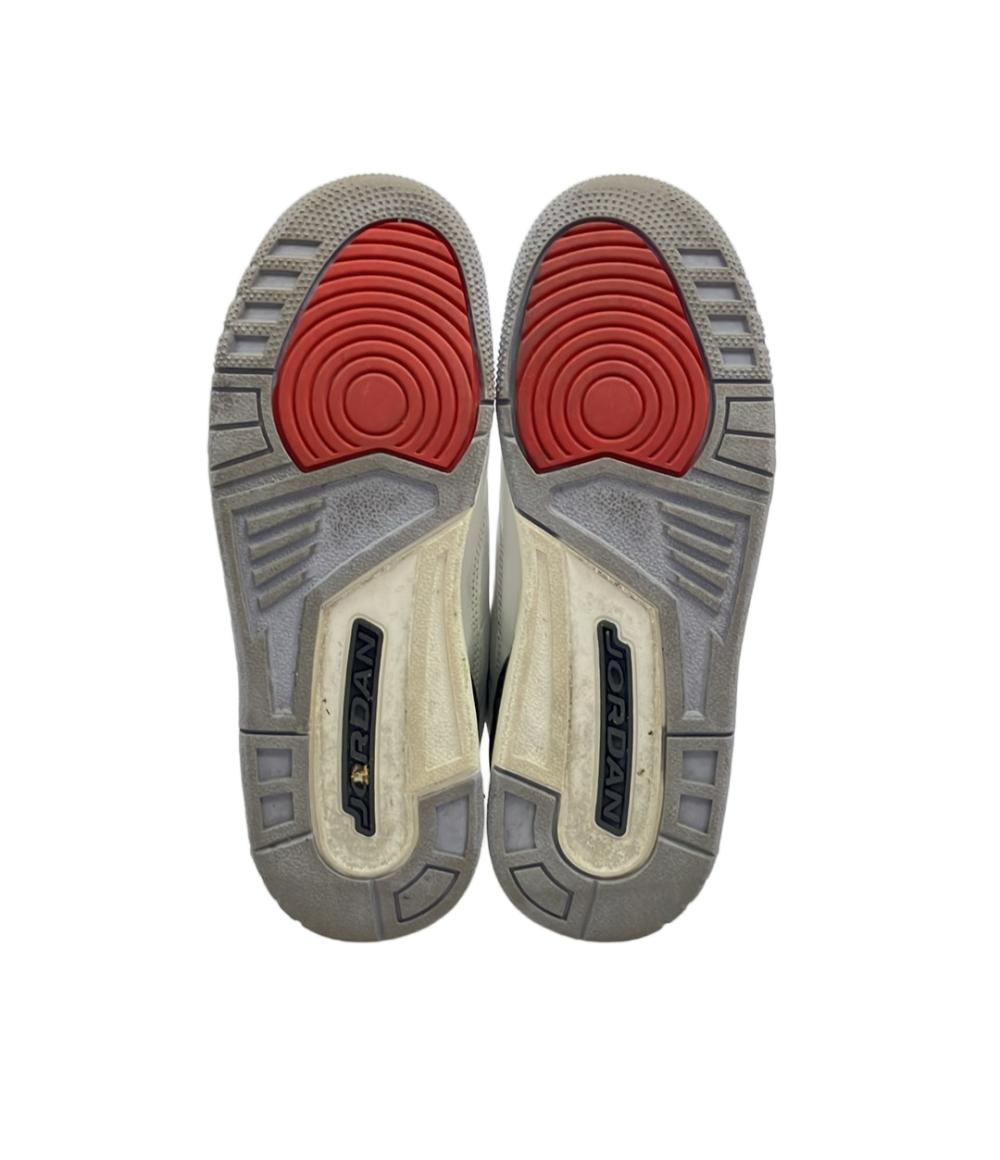 ナイキ ミドルカットスニーカー AIR JORDAN 3 RETRO GS DM0967-106 レディース SIZE 24.5 (L) NIKE