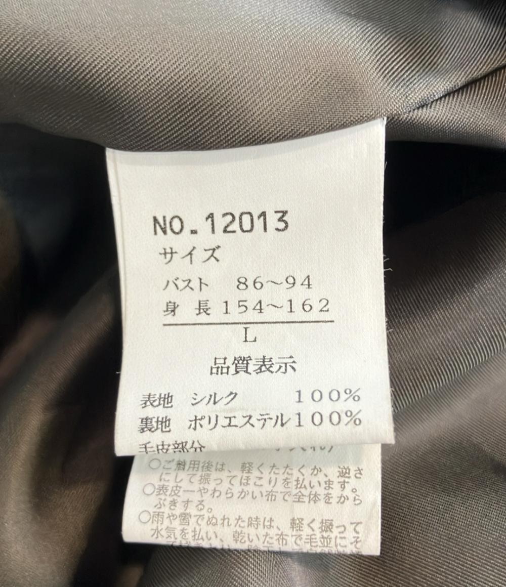 美品 岐阜毛被 ライナーファー トレンチコート レディース SIZE L