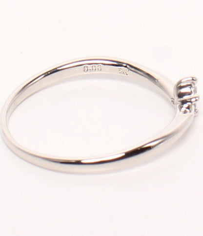 美品 MARGARET HOWELL idea リング 指輪 Pt900 ダイヤ 0.06ct レディース SIZE 11号 マーガレットハウエル アイデア