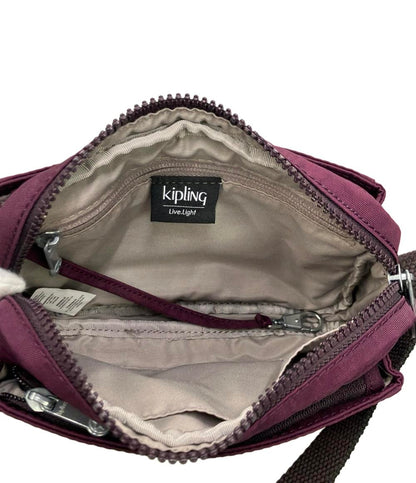 美品 Kipling ショルダーバッグ 斜め掛け ナイロン レディース キプリング
