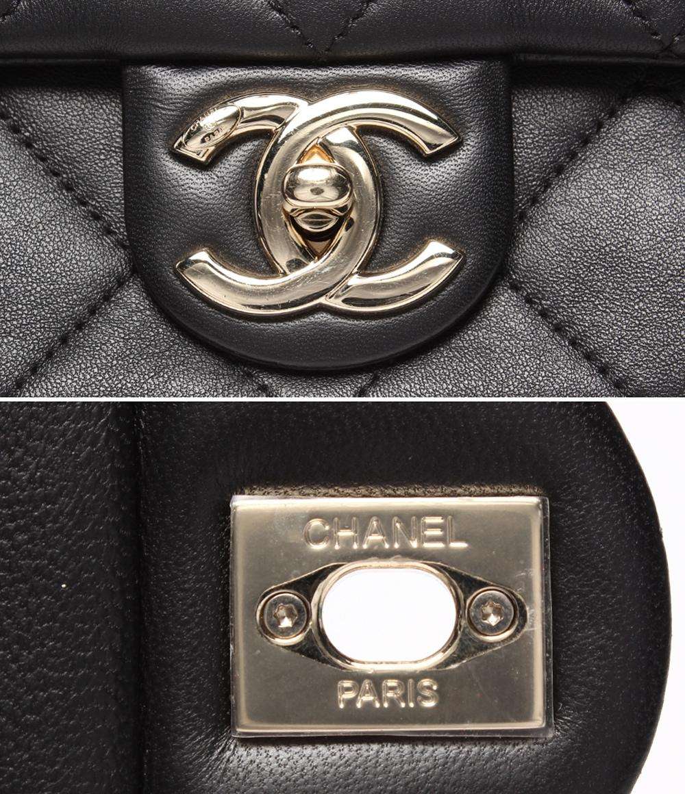 美品 CHANEL 2way チェーンショルダーバッグ マトラッセ ラムスキン ゴールド金具 29番台 AS1353 レディース シャネル