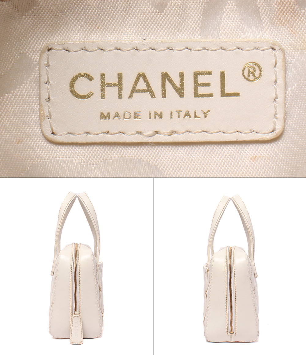 CHANEL ハンドバッグ ゴールド金具 8番台 ワイルドステッチ レディース