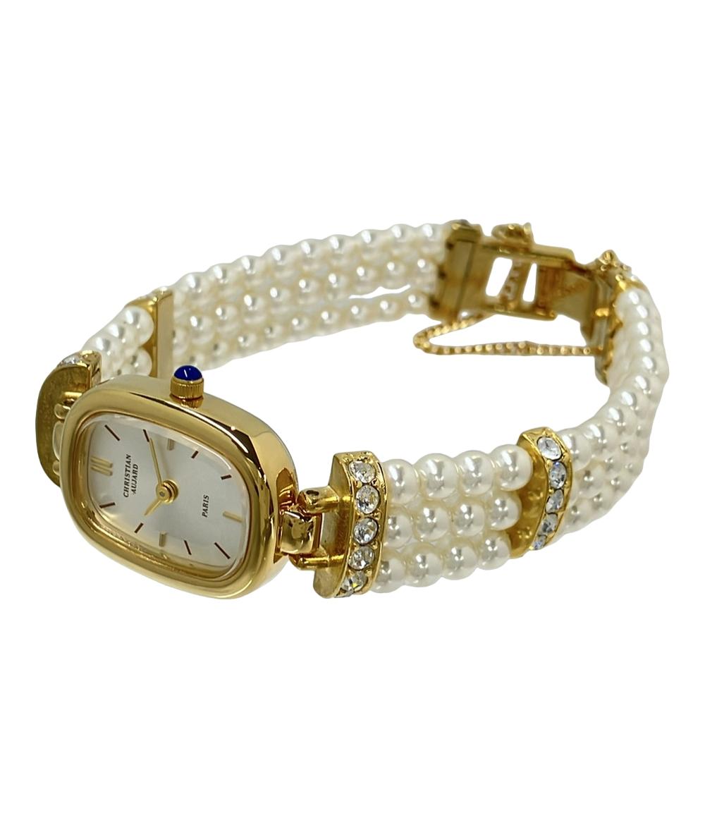 美品 CHRISTIAN AUJARD 腕時計 クオーツ レディース クリスチャンオジャール
