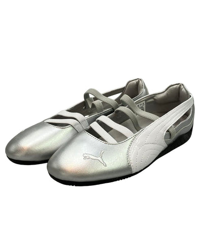美品 PUMA フラットシューズ スピードキャット バレエ メタリック スニーカー 401581-01 レディース SIZE 23.5 (M) プーマ