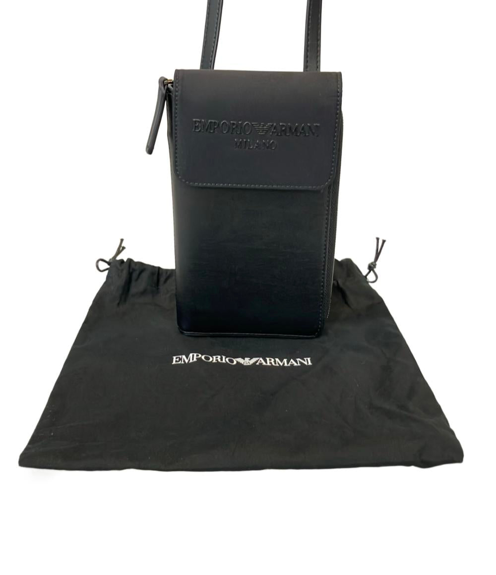 美品 EMPORIO ARMANI ショルダーバッグ トラベルポーチ ラウンド