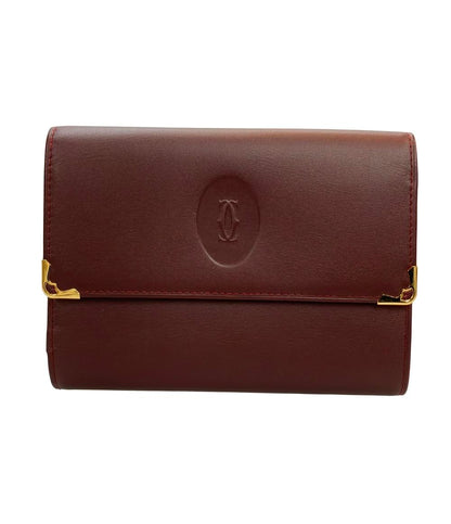 美品 カルティエ 二つ折り財布 レディース Cartier