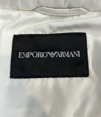 美品 エンポリオ・アルマーニ レザージャケット レディース SIZE 38 Emporio Armani
