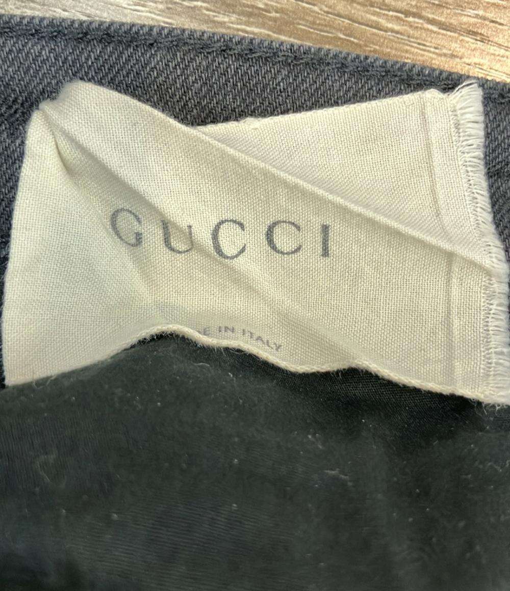 GUCCI デニムパンツ パンサー ストレッチ カットオフ 447711 レディース SIZE 25 (M) グッチ