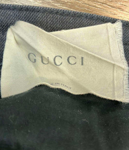 GUCCI デニムパンツ パンサー ストレッチ カットオフ 447711 レディース SIZE 25 (M) グッチ