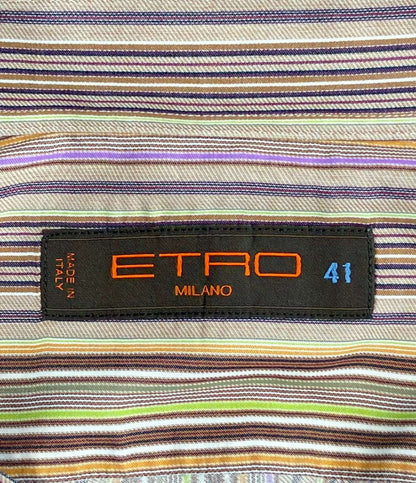 ETRO 長袖シャツ ストライプ 102-13105-3143 メンズ SIZE 41 エトロ