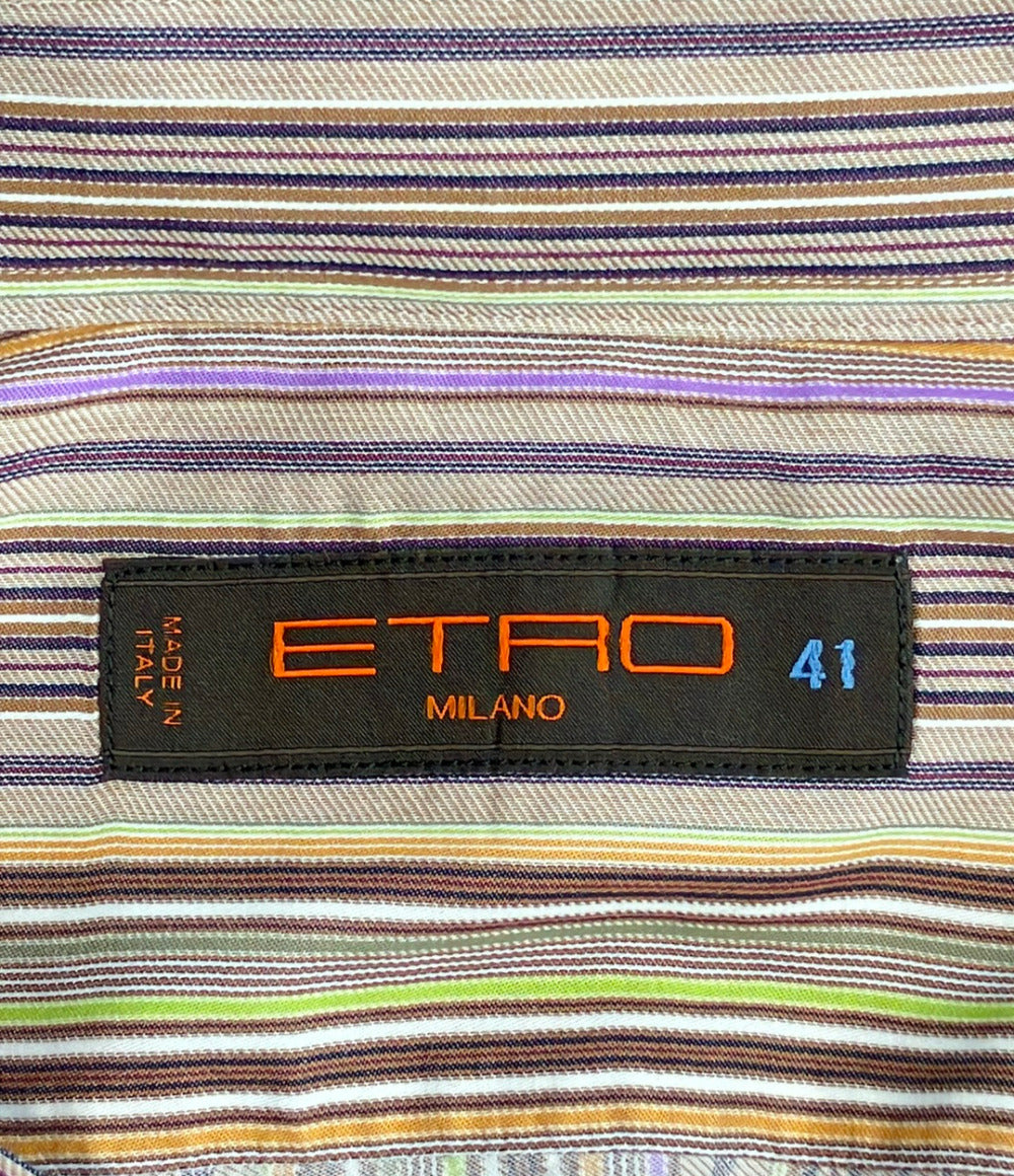 ETRO 長袖シャツ ストライプ 102-13105-3143 メンズ SIZE 41 エトロ