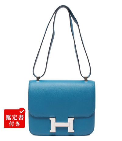 美品 HERMES ショルダーバッグ □R刻印 シルバー金具 ヴォーエプソン コンスタンス3 24 レディース エルメス