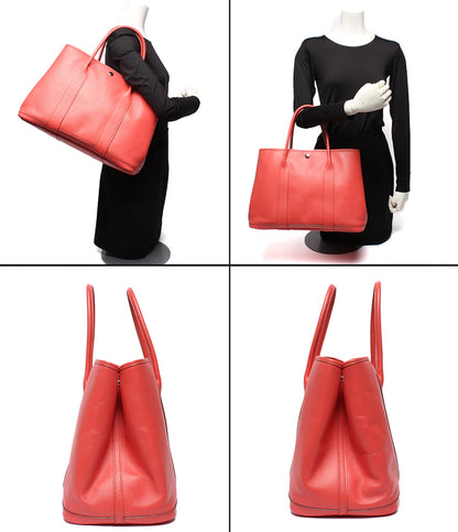 HERMES トートバッグ ハンドバッグ X刻印 シルバー金具 ガーデンパーティPM 36 レディース エルメス