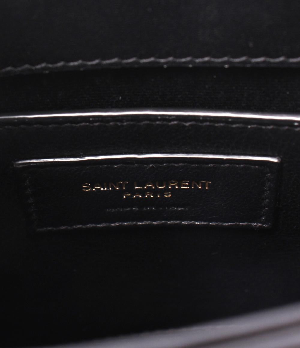 美品 SAINT LAURENT 2wayハンドバッグ チェーンショルダーバッグ ロゴエンボス 斜め掛け レディース サンローラン