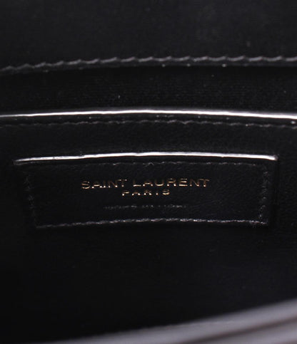 美品 SAINT LAURENT 2wayハンドバッグ チェーンショルダーバッグ ロゴエンボス 斜め掛け レディース サンローラン