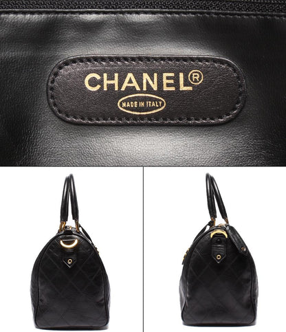 CHANEL 2way ミニボストンバッグ ハンドバッグ ショルダーバッグ 肩掛け ゴールド金具 ビコローレ レディース シャネル