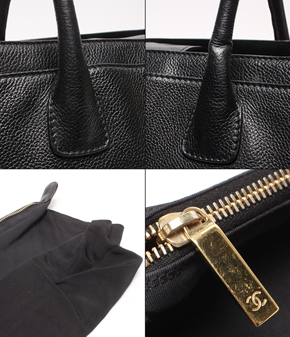 CHANEL トートバッグ ゴールド金具 キャビアスキン 12番台 エグゼクティブトート A15206 レディース シャネル