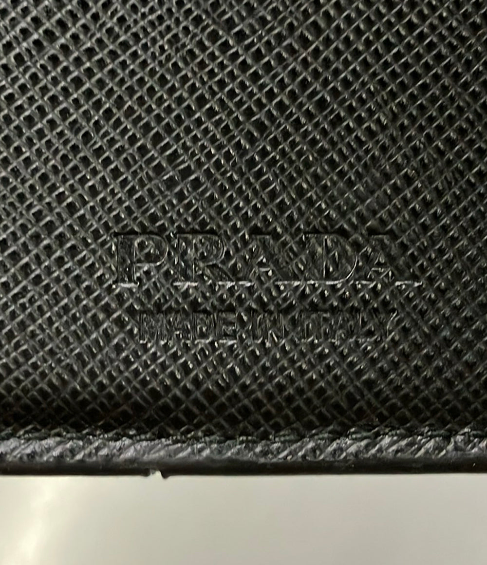 美品 PRADA 二つ折り財布 サフィアーノレザー メンズ プラダ