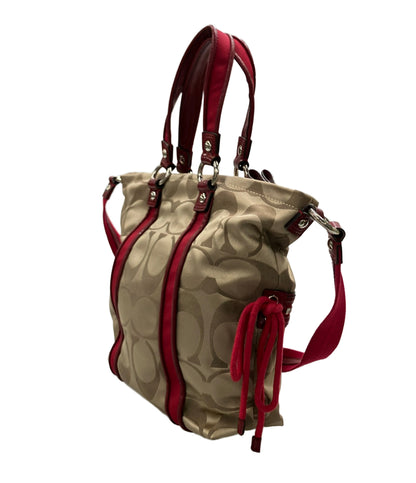 COACH 2WAY トートバッグ ショルダーバッグ 肩掛け シグネチャー F20101 レディース コーチ