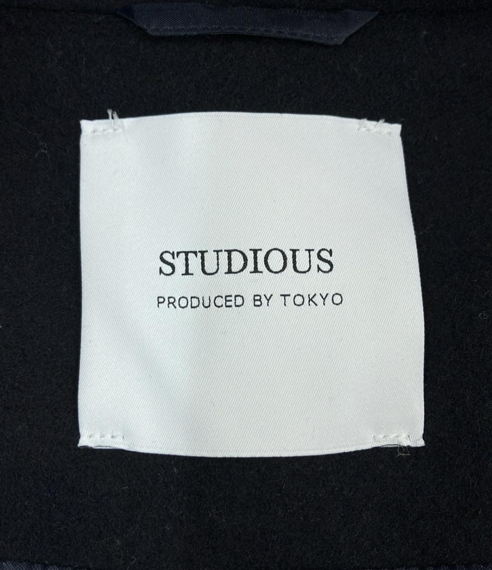STUDIOUS メルトンオーバーフードコート ジップアップ 108451003 メンズ SIZE 2 (L) ステュディオス