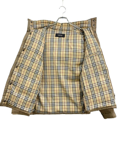 美品 BURBERRY BLACK LABEL ダウンジャケット ラビットファー BMP04-133-44 メンズ SIZE M バーバリーブラックレーベル