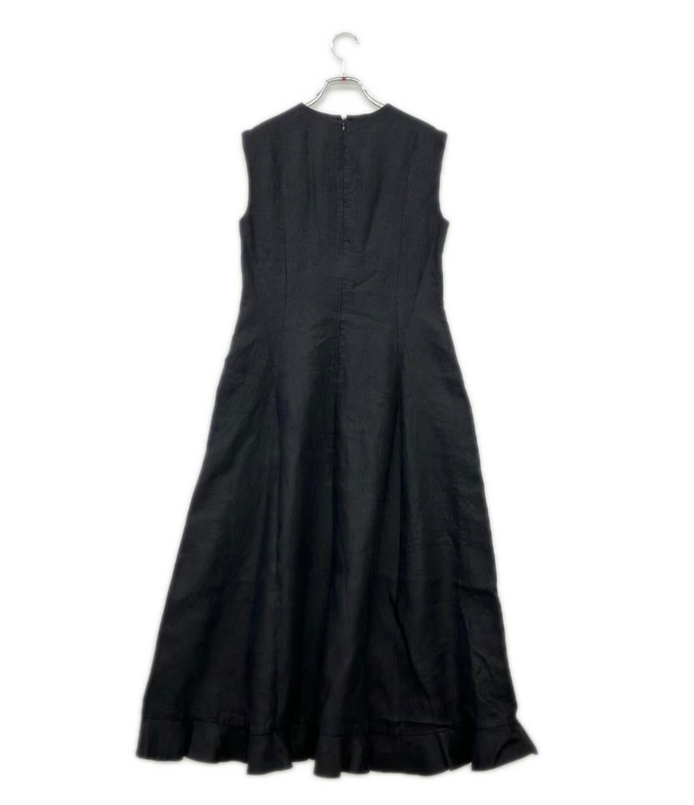 ebure リネンノースリーブラッフルワンピース レディース SIZE 36 (XS) エブール
