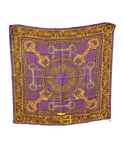 美品 GUCCI スカーフ シルク100% レオパード レディース グッチ