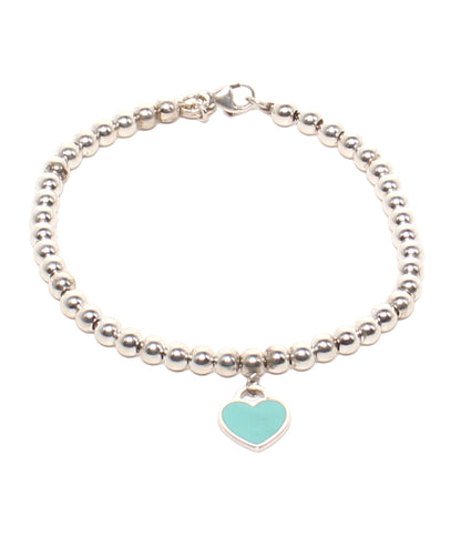 Tiffany & Co. ブレスレット SV925 リターントゥティファニー ハートタグ ボールチェーン レディース ティファニー