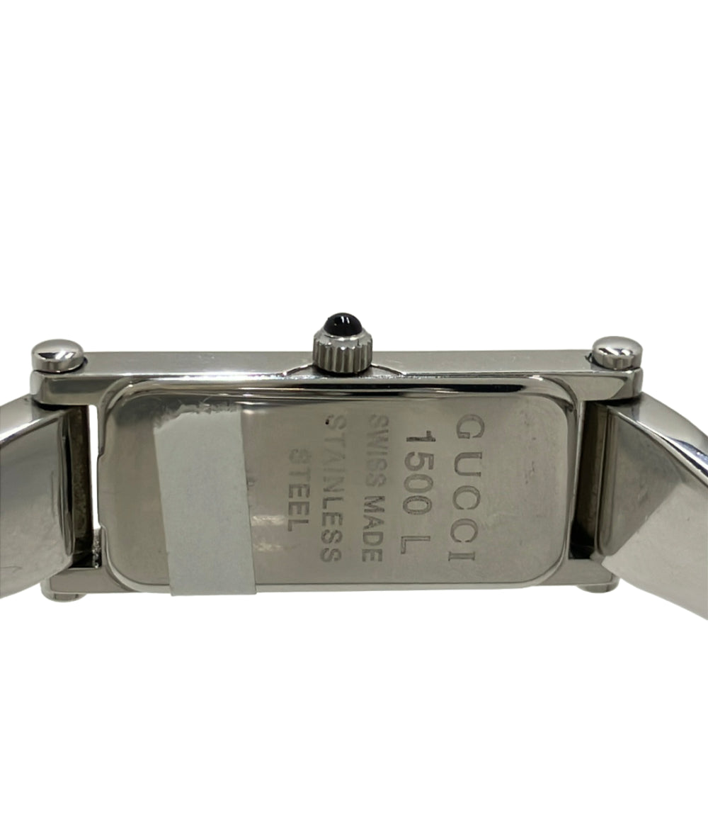 【新品未使用】GUCCI レディース 時計 1500L GUCCI グッチ 腕時計 ステンレススチール 1500L クオーツ レディース 1