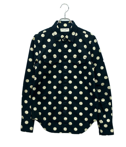 SAINT LAURENT 長袖シャツ Polka Dot Western Shirt メンズ SIZE S サンローラン
