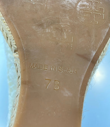 Tory Burch ウェッジソール オープントゥパンプス エスパドリーユ レディース SIZE 7 B トリーバーチ