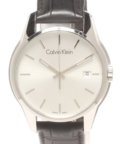 Calvin klein 腕時計 クオーツ シルバー K7K411 メンズ カルバンクライン