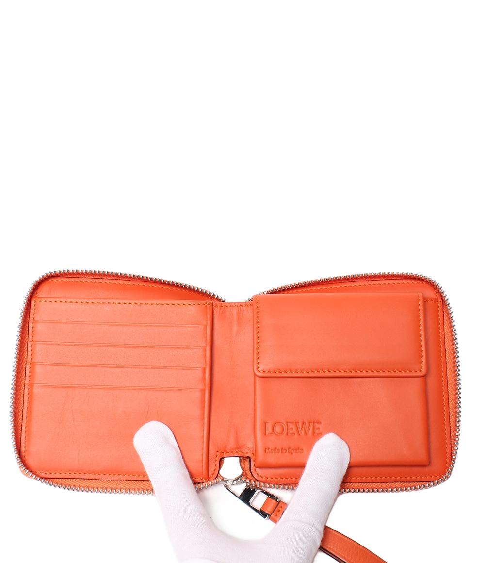 ロエベ ラウンドファスナー 二つ折り財布 レディース LOEWE