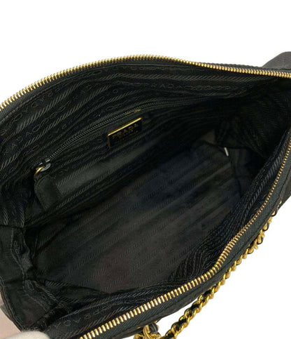 PRADA チェーンショルダーバッグ 肩掛け ゴールド金具 ナイロン B1239 レディース プラダ
