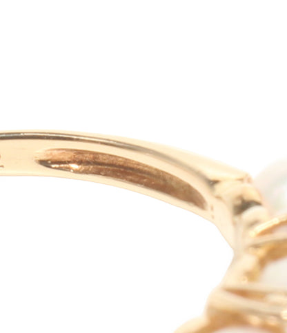 リング 指輪 K18 パール ダイヤ0.02ct レディース SIZE 16号