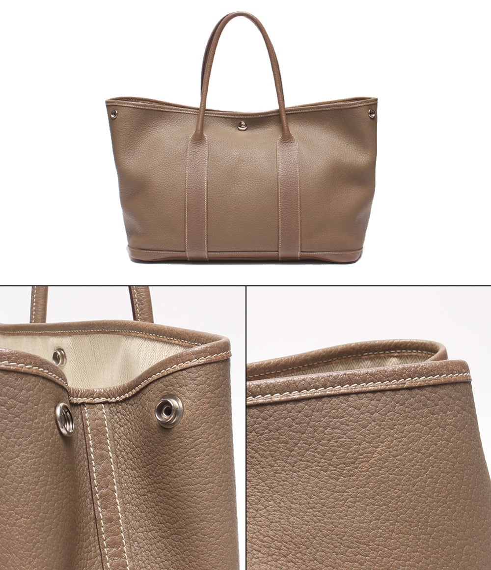 HERMES トートバッグ □K刻印 シルバー金具 ガーデンパーティPM レディース エルメス