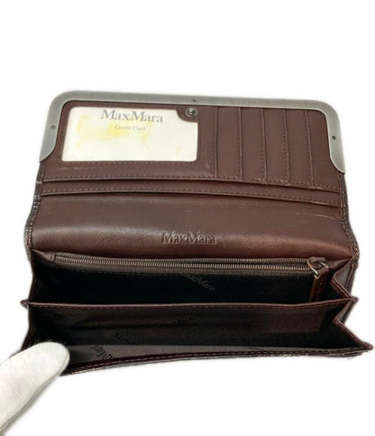 美品 マックスマーラ 二つ折り長財布 メンズ MAX MARA