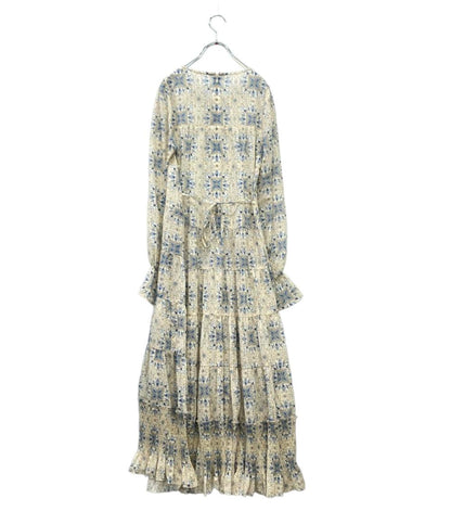 FRAY I.D 長袖ワンピース William Morris プリントティアードワンピース FWFO244802 レディース SIZE 1 (Ｓ) フレイアイディー