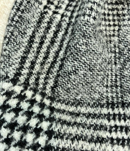 TOMORROWLAND ピーコート ウール カシミヤ グレンチェック柄 ショート 13-08-44-08303 レディース SIZE 34 (XS) トゥモローランド