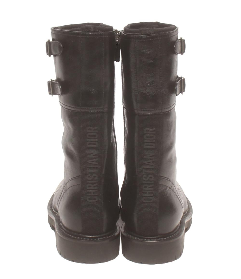 美品 クリスチャンディオール コンバットブーツ レザー レディース SIZE 34 1/2 Christian Dior