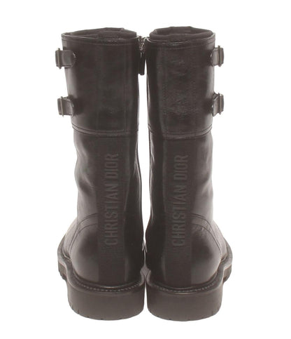 美品 クリスチャンディオール コンバットブーツ レザー レディース SIZE 34 1/2 Christian Dior
