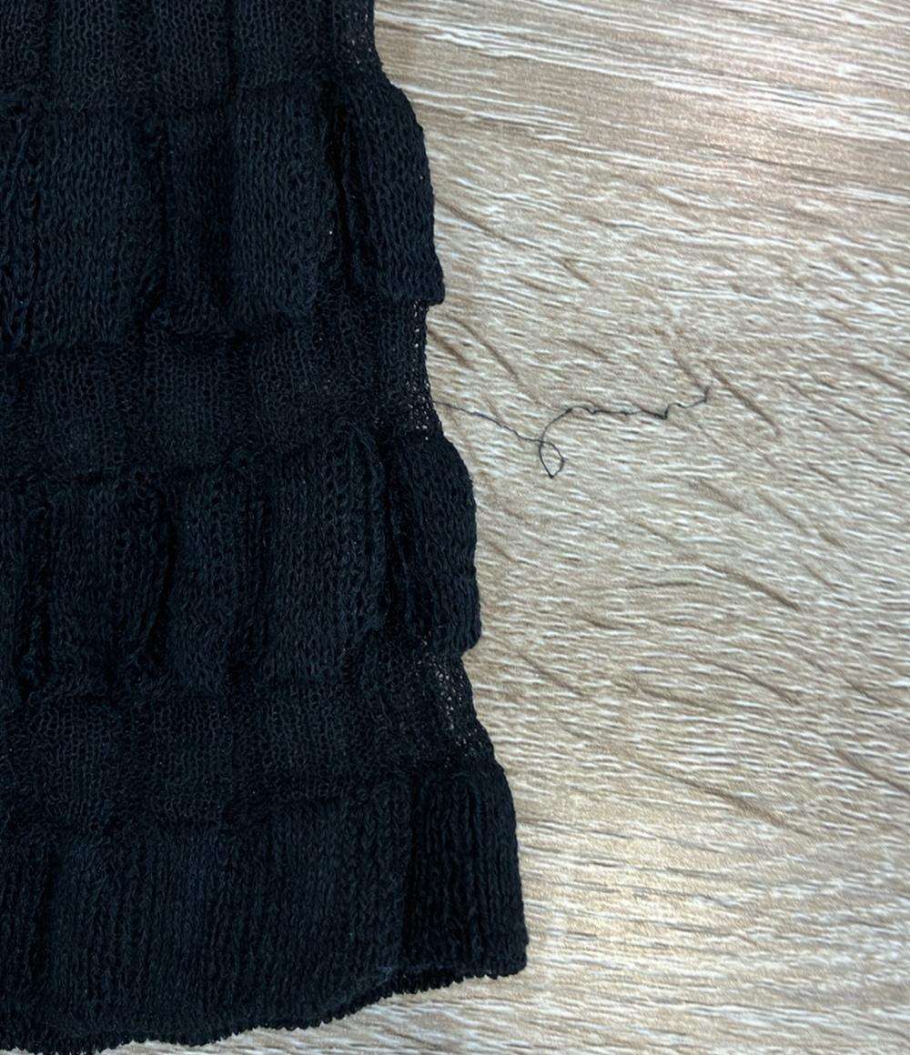 Whim Gazette 長袖カーディガン アンサンブル ブラック シアー  ブラック ボーダー WGZ1051105A0005 レディース SIZE F (M) ウィム ガゼット