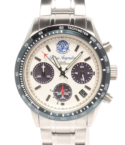 Blue Impulse 腕時計 ソーラー ホワイト系 メンズ ブルーインパルス