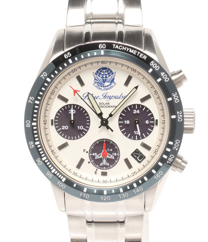 Blue Impulse 腕時計 ソーラー ホワイト系 メンズ ブルーインパルス