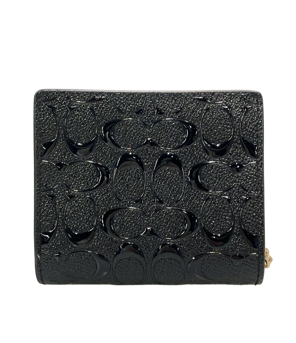 ​COACH コーチ 二つ折り財布 シグネチャー チャコール×ブラック【極美品】 COACH 二つ折り財布 シグネチャー CH594 レディース コーチ – Rehello