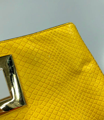 マイケルコース 2way パイソン型押しレザーハンドバッグ ミニショルダーバッグ 肩掛け レディース MICHAEL KORS